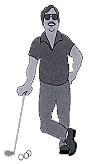 Golfer sketch